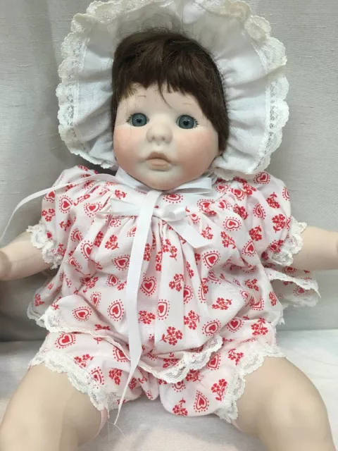 2 Vintage Marjorie Spangler Porcelain Dolls "15 Inch Limited (mm1442) 3