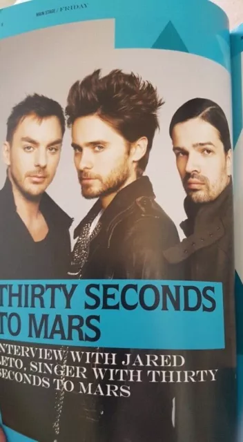 Reading Festival 2011 programme. NM cond MCR, 30 Seconds to Mars, Muse,  Elbow 3