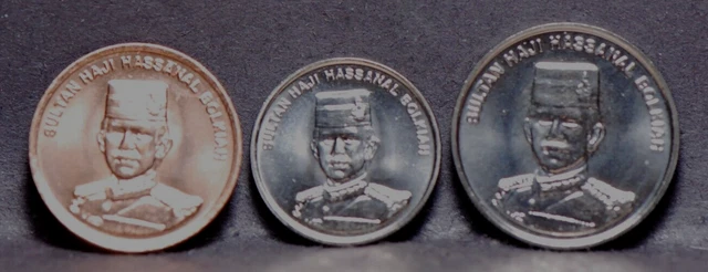 Brunei 1994 & 1994, 1994, Sen, 5 Sen, 10 Sen, KM34, KM35, KM36 BU, NR,  9-16, #2