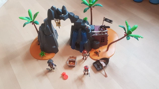 PLAYMOBIL PIRATENSCHIFF PIRATEN Schatzinsel SCHIFF Pirates FESTUNG Boot