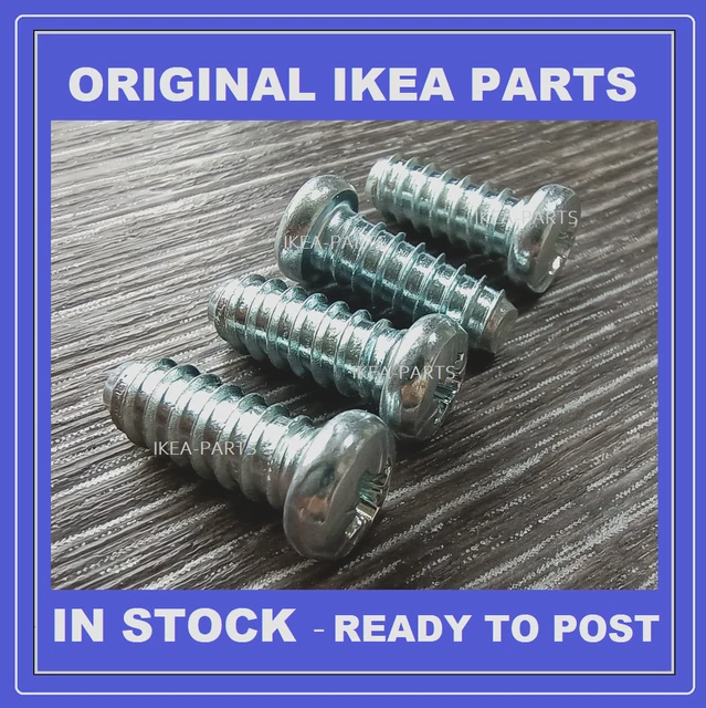 IKEA 100325 PAX KOMPLEMENT SCREWS for RAIL BRACKETS X4 REPLACEMENT