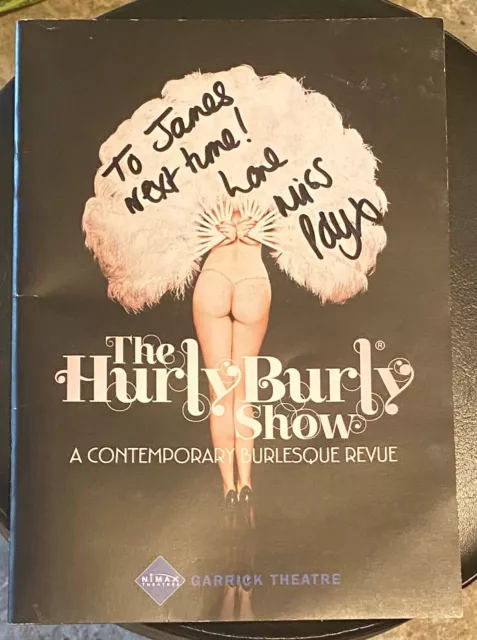 MISS POLLY RAE DANCER & BURLESQUE STAR SIGNED Garrick Theatre programme