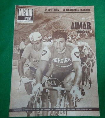 Miroir sprint n°997 A Christine Caron-Gimondi-Vars 12 juillet 1965-Poulidor 