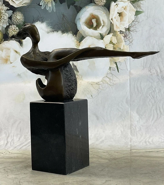 Seated Woman with Stretched Arms and Legs - signed Mario Nick Sculpture Artwork