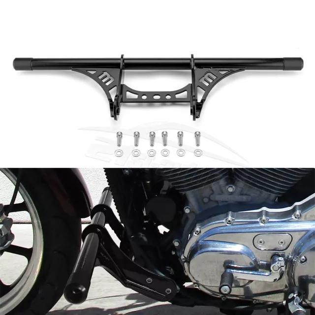 1.25" Black Highway Crash Bar Engine Guard For Harley Sportster Iron 883 1200 XL