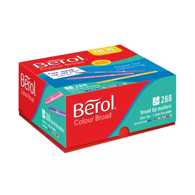 Berol Colour Broad Class Pack Assorted Pack of 288 2057598