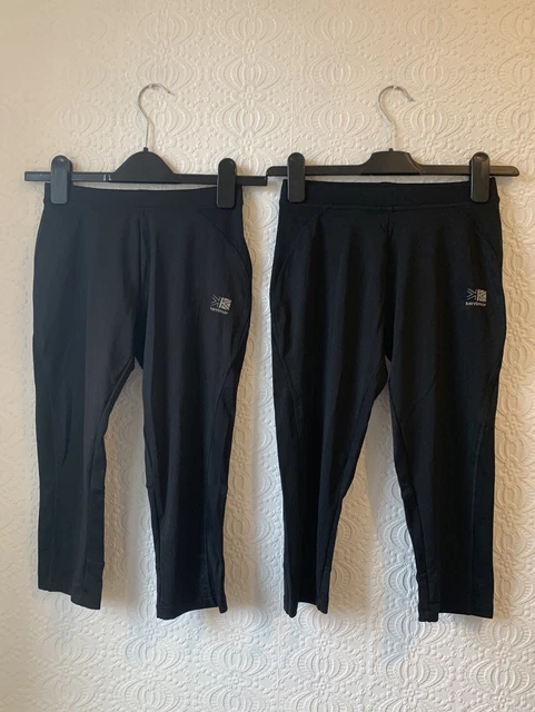 Karrimor Womens Capri Leggings 2 Pack Black Size 8 BNWT