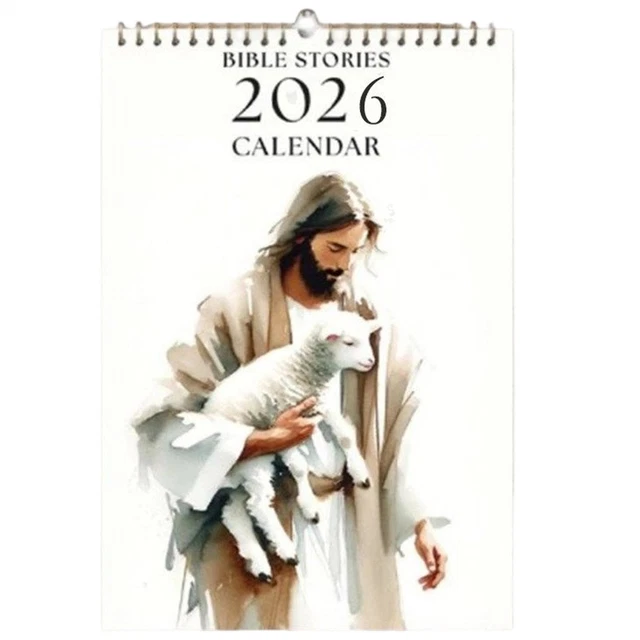 WALL CALENDARS 2026 Bible Story Religious Wall Calendar Religious Jesus ...