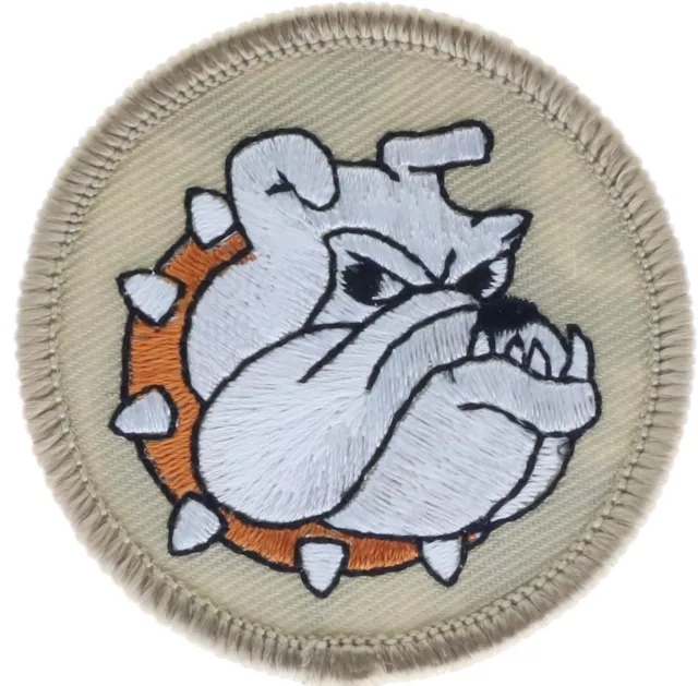 BSA Licensed English Bulldog Patrol Scouting Badge 2 inch Patch AVABSA F3D36X