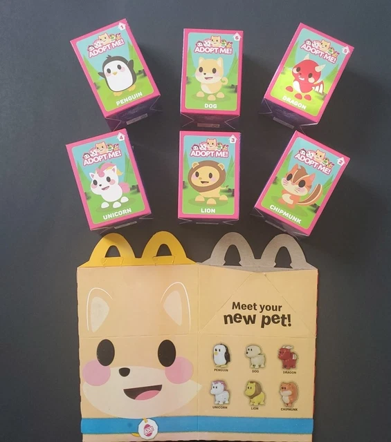 MCDONALD'S 2024 ADOPT ME Happy Meal Toys NEW FULL Set Of 6 MINT