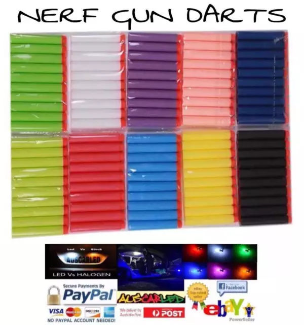 10pcs Toy Dart Bullets for NERF Refill Toy Blaster EVA Bullet N-strike Elite