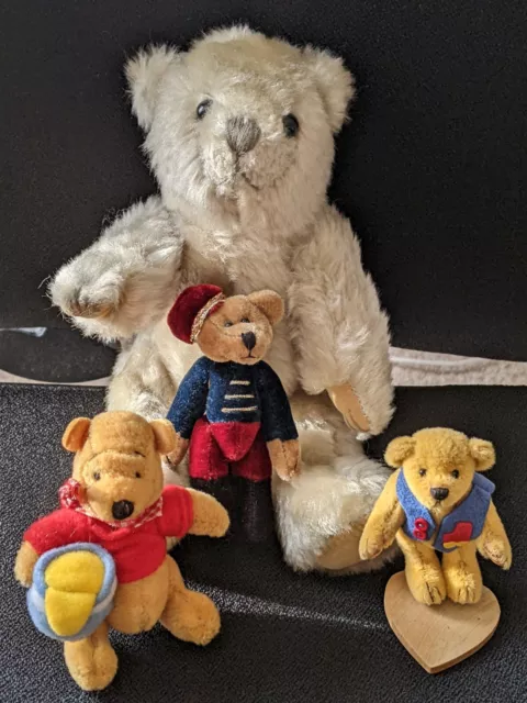 Job Lot Miniature Jointed Bears Deb Canham Boyds Fuzzies Winnie The Pooh Venus