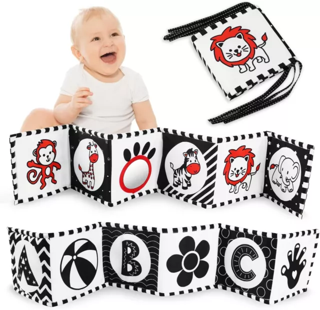 New  Baby Soft Books, Black and White Bath Cloth Book, High Lion