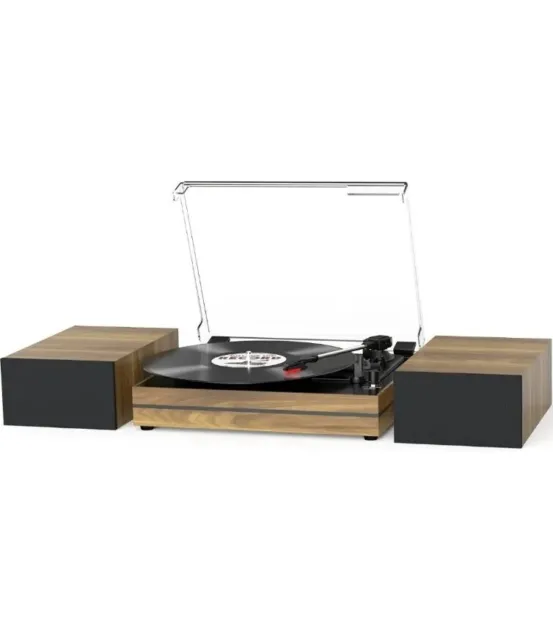 DIGITNOW! Turntable Vinyl LP Record Player/Converter with Pitch Control,  Tone Control/ PC Encoding/Recording, Aux in/Built-in stereo speakers, RCA  Ouput, 3.5mm Headphone jack,digitizer LP with win/mac