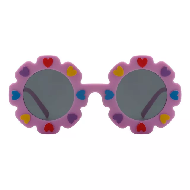 Bambini & Bambine Occhiali da Sole Oversize Rotondo Fiore Con Cuori UV 400