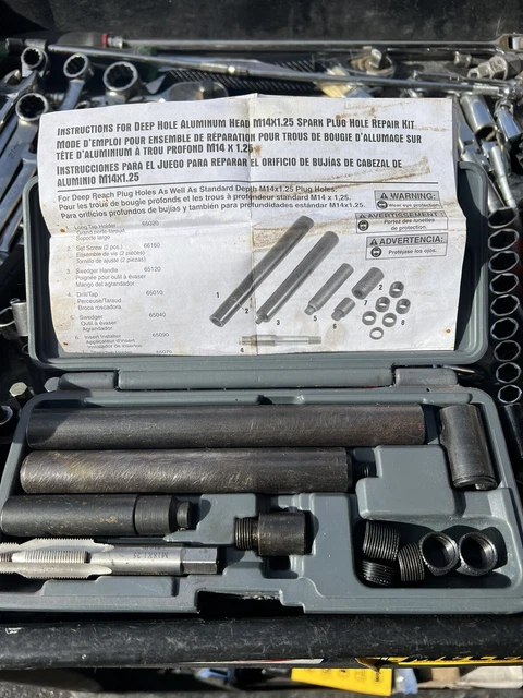 Matco SPR65 Deep Hole Aluminum Head M14X1.25 Spark Plug Hole Repair Kit