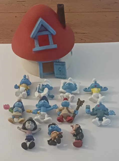 Schtroumpf Schlumpf lot de 13 figurines SCHLEICH BULLY PEYO années 80 GERMANY eB