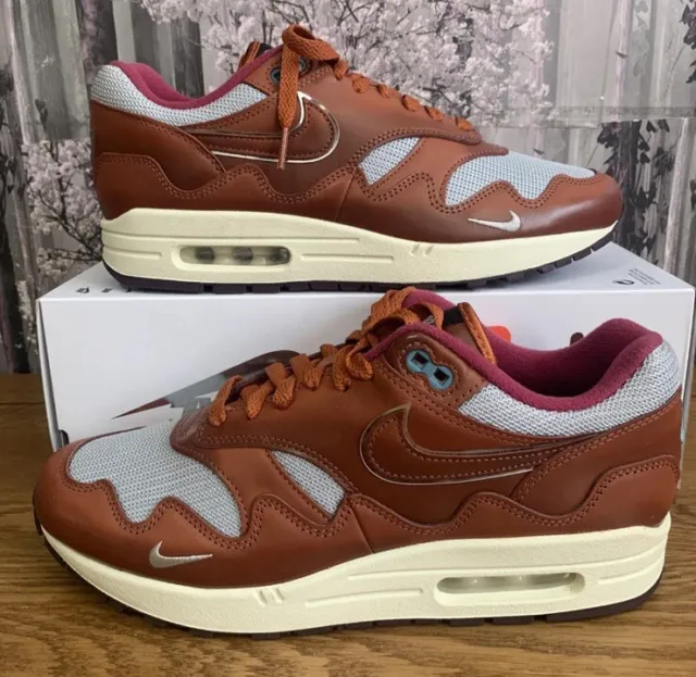 Nike Air Max 1 Patta Men's UK 6 EUR 40 US 7 Dark Russet DO9549-200