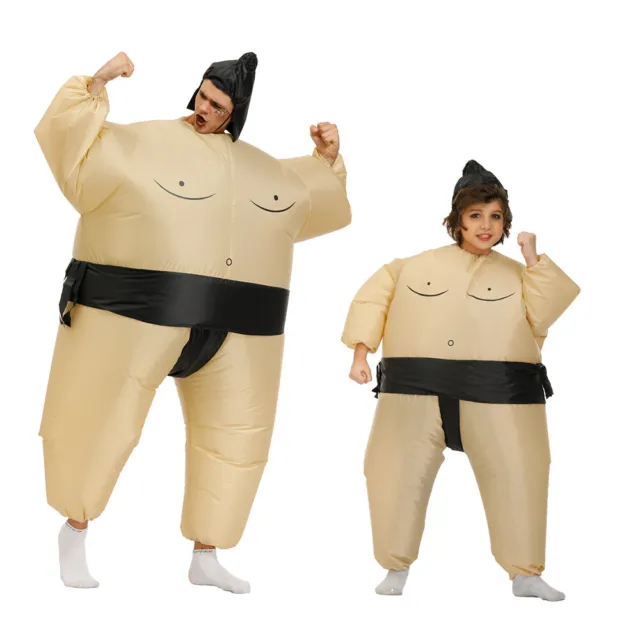 Sumo Inflatable Clothing for Halloween Costumes, Funny Wrestling Outfits