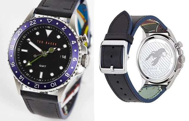 smart watch gift Gents smart looking Round Leather Strap Watch RRP £220
