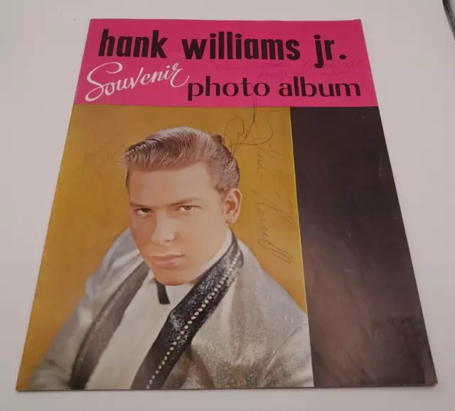 Autographed Hank Williams Jr & Audrey Williams Souvenir Photo Album-July 4, 1965