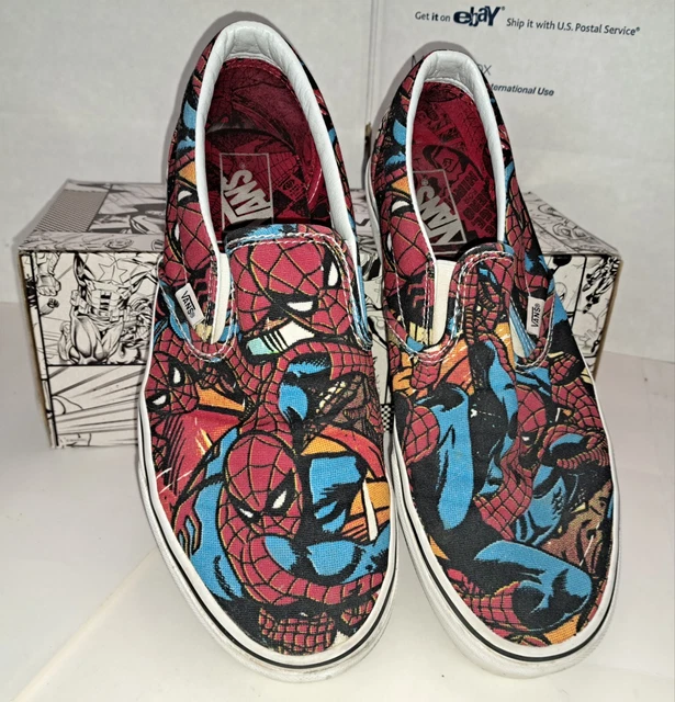 VANS OFF THE Wall Slip On Marvel Spider man Mens 10.5 Womens 12 WITH BOX 26.50 PicClick