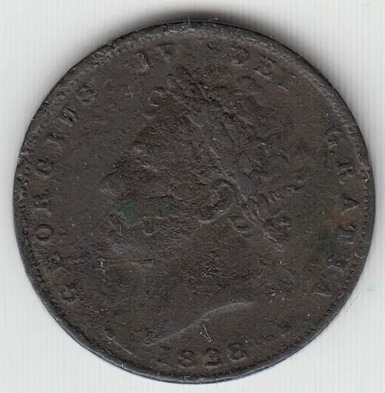 Farthing 1828 George lV as shown
