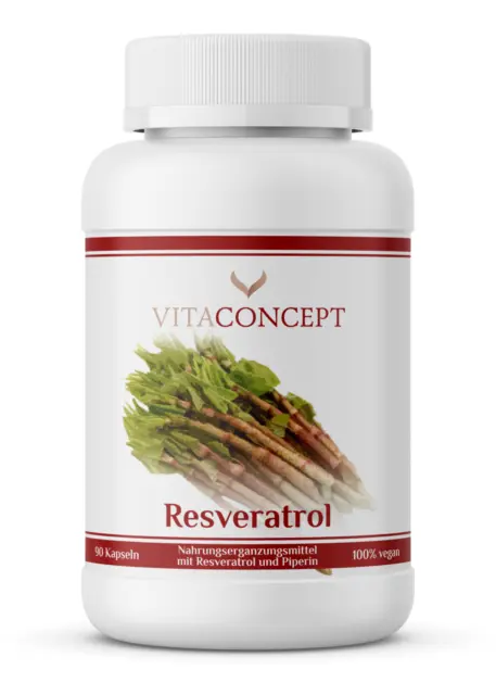 Resveratrol mit 500mg pro Kapsel I 90 Kapseln (3 Monate) I Trans-Resveratrol 2