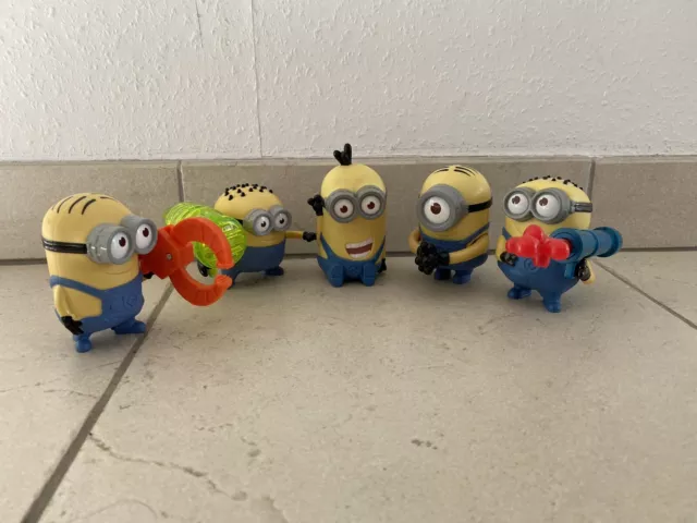 5 Minions Sammelfiguren McDonalds Happy Meal 2013 selten rar - Despicable Me 2
