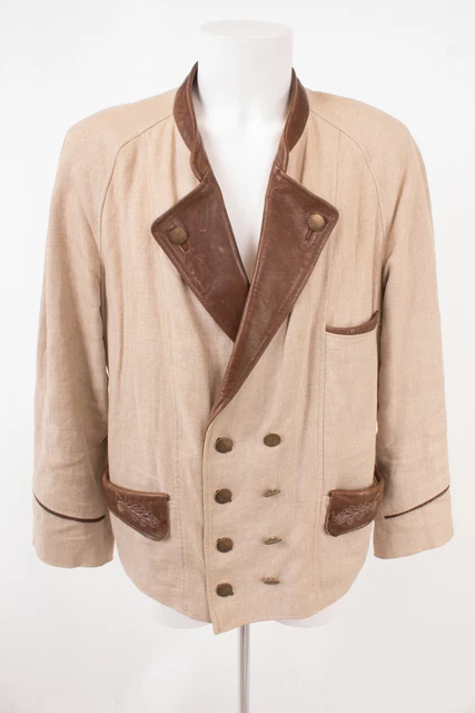 Giacca MEINDL BY LODEN FREY giacca tradizionale Janker uomo taglia DE 58 Pelle, Lino