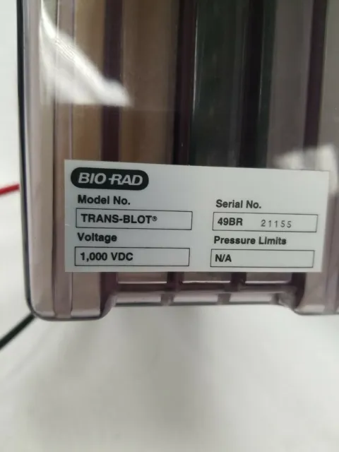 Bio Rad Trans-Blot Cell 49BR w/ Transphor TE 51 Power Supply 2
