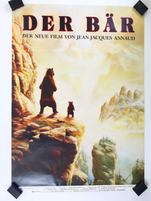 Original Filmposter Filmplakat A1 Der Bär - Jean Jacques Annaud 2 Gut