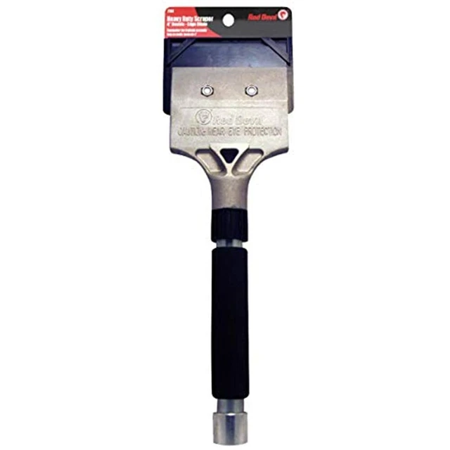 Red Devil 2107 Short Handle Heavy Duty Scraper, Silver -