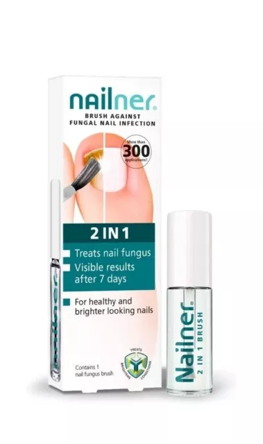 Nailner Brush 2 in 1 Anti Nail Fungal 5ml Infection Treatment 300 Applications