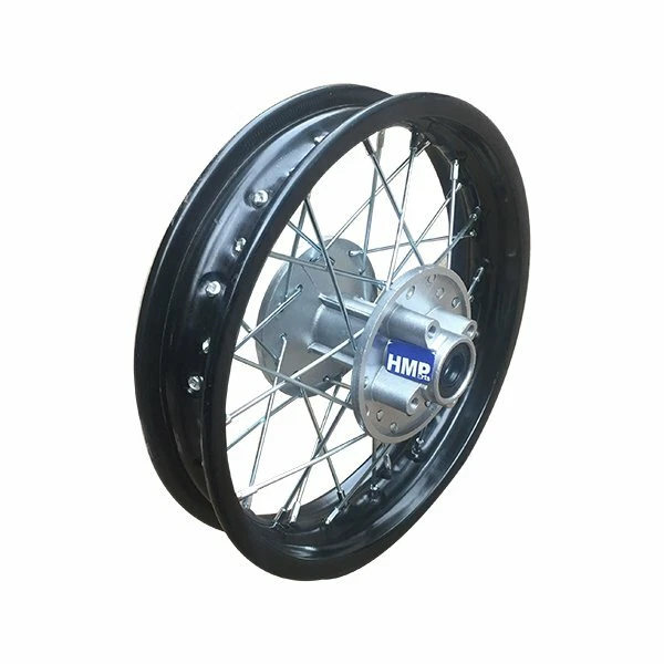 HMParts Pit Bike Dirt Cross Cerchione Posteriore Acciaio - 12 Pollici Sw