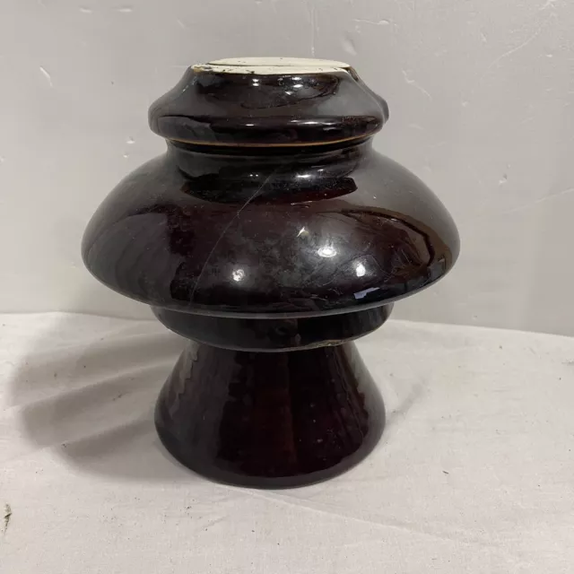 VINTAGE EARLY 1900’s LARGE M-3161 MULTIPART PORCELAIN ELECTRICAL INSULATOR 2