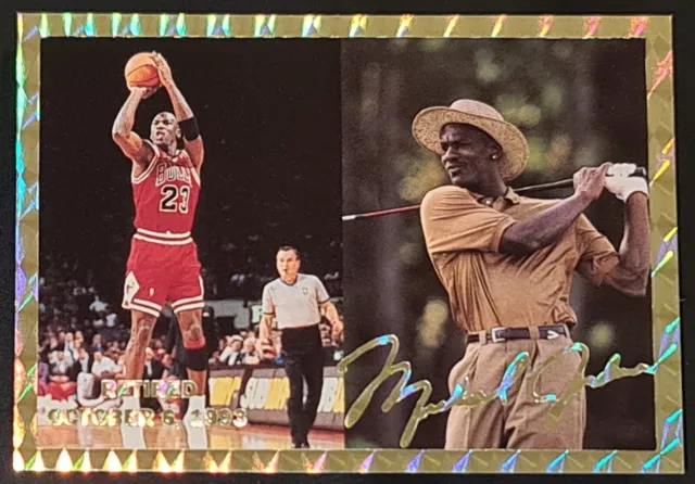 Michael Jordan 1994 NSCC BASKETBALL/GOLF Gold Foil PROMO Card (1 of 5000)