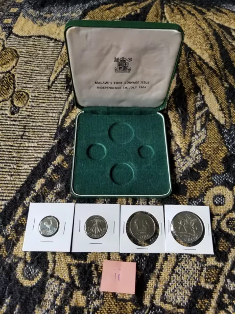 Malawi 1964 Proof Set - 4 Coins with Original Mint Packaging - ii