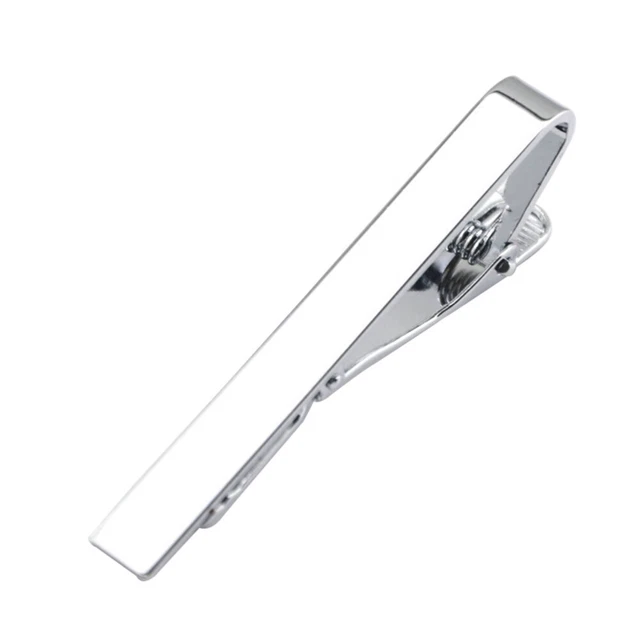 Mode Hommes Femmes Métal Simple Cravate Cravate Bar Fermoir Clip Pince Pin
