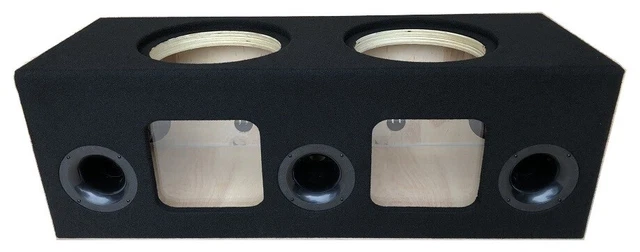 CUSTOM PORTED SUBWOOFER Box Enclosure for 2 12