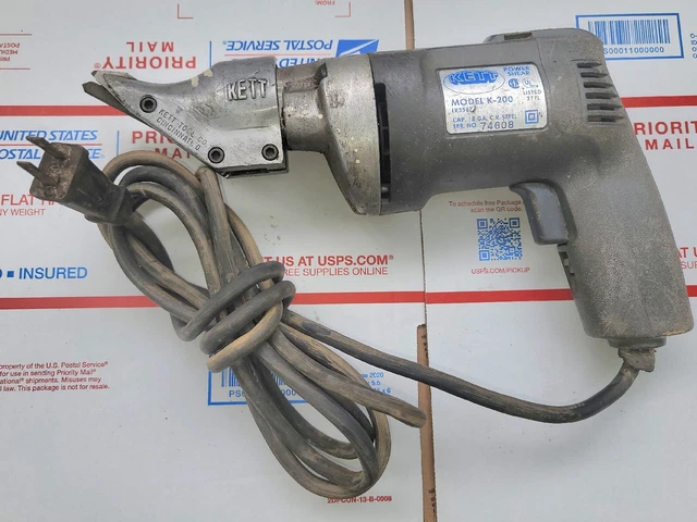 KETT K-200 Corded Sheet Metal 18 Guage Electric Power Shears