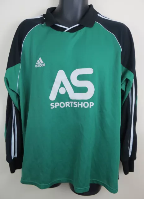 Vtg Adidas 90s Football Shirt Retro Soccer Jersey Long Sleeve Skjorte Trikot XL
