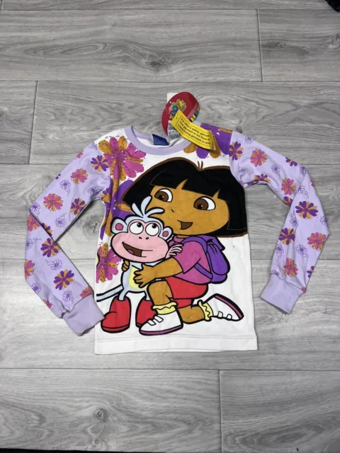 Vintage Y2k 2002 Nick Jr. Dora Shirt Size 8 Nwt Girls