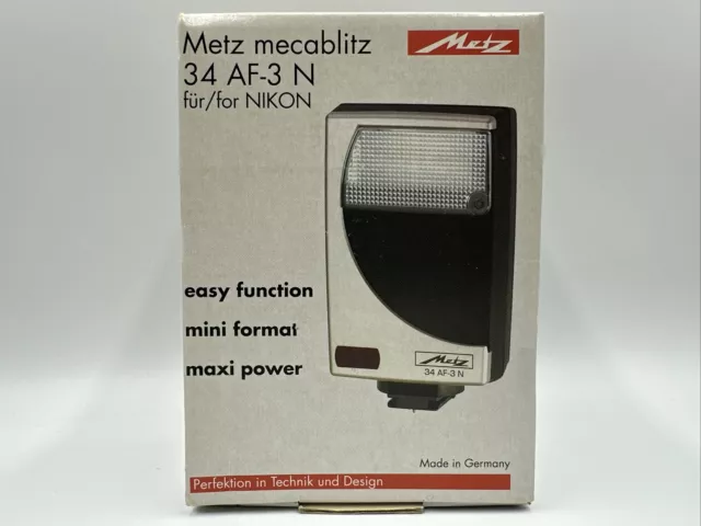 Metz Mecablitz Flash 34 AF-3N TTL For Nikon 34AF3N
