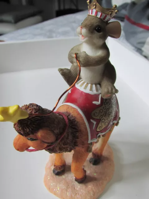 Charming Tails He Will Light The Way 87/256 Mouse Camel Star Fitz & Floyd Sparkl 3