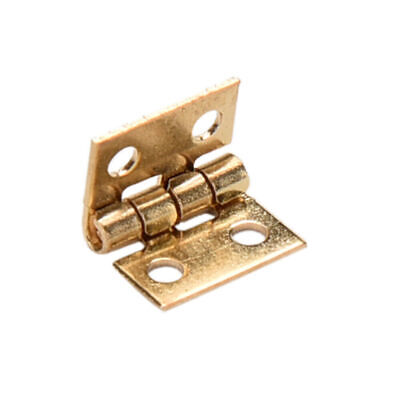 10~100pcs Mini Brass Hinge For Small Craft Door Box Accessories Gold 8 X 10mm 3