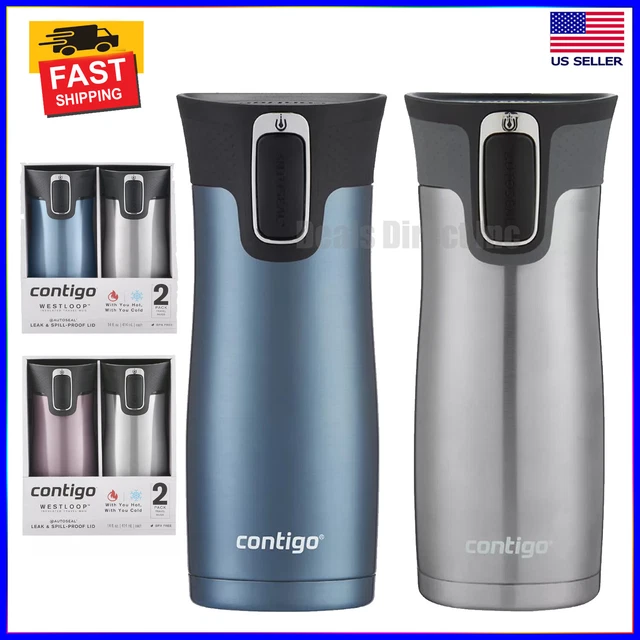 Stainless Steel Travel Mug Coffee Tumbler Insulated Leak Spill Proof Contigo 14z