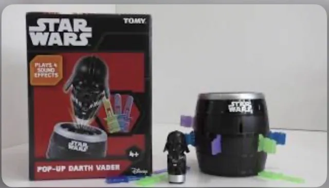 Tomy Disney Star Wars Pop Up Dark Darth Vader Lucas Film Game Complete Toys