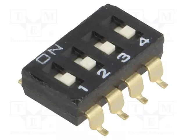 Switch Dip- 0,025A/24VDC A6S-4101-H Dip Switch Amount Sections: 4 on-Off