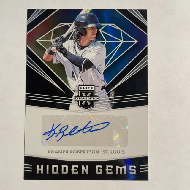 2020 Elite Extra Edition Hidden Gems Autographs #9 Kramer Robertson Auto